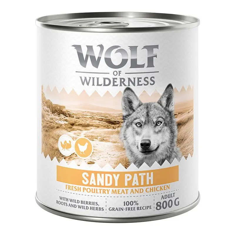 Nejprodávanější Wolf of Wilderness Adult "Expedition", 6 x 800 g