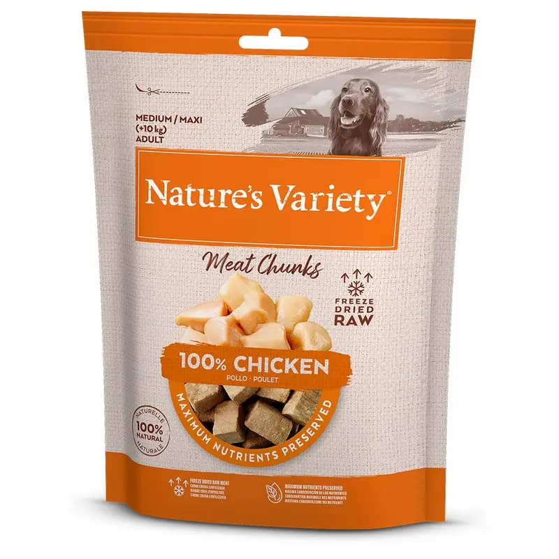 Nakupujte Hned Nature's Variety lyofilizované kousky pro psy