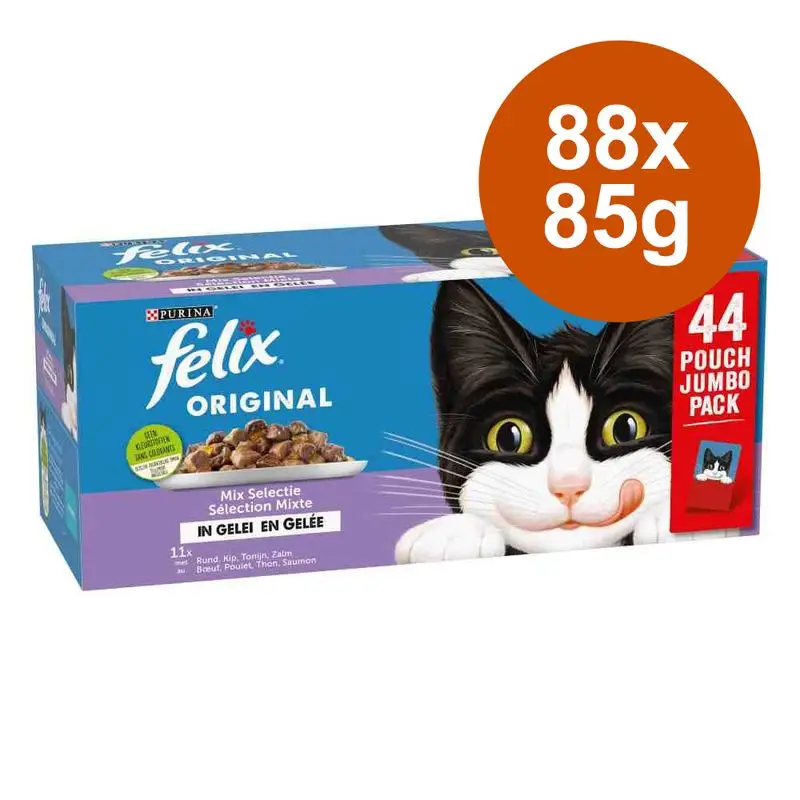 Výhodné balení: Felix Original Mix kapsičky 2 x 44 ks (88 x 85 g) Kup Teď