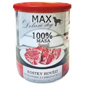 Dokud Zásoby Vydrží Konzerva Max Deluxe Kostky hovězí svaloviny s chrupavkou 400 g