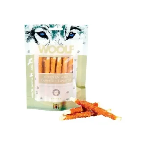 Woolf Chicken and Rawhide Twister 100 g- pamlsky pro psy Vrácení Zdarma