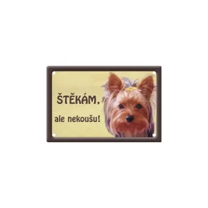 Výstražná cedule: Yorkšírský teriér II Sleva