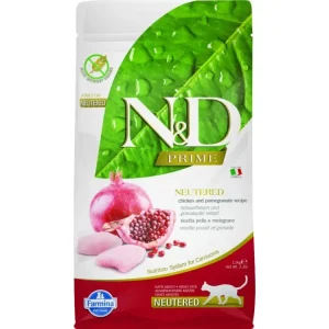 Bezpečná Platba N&D PRIME CAT Neutered Chicken&Pomegranate 1,5kg