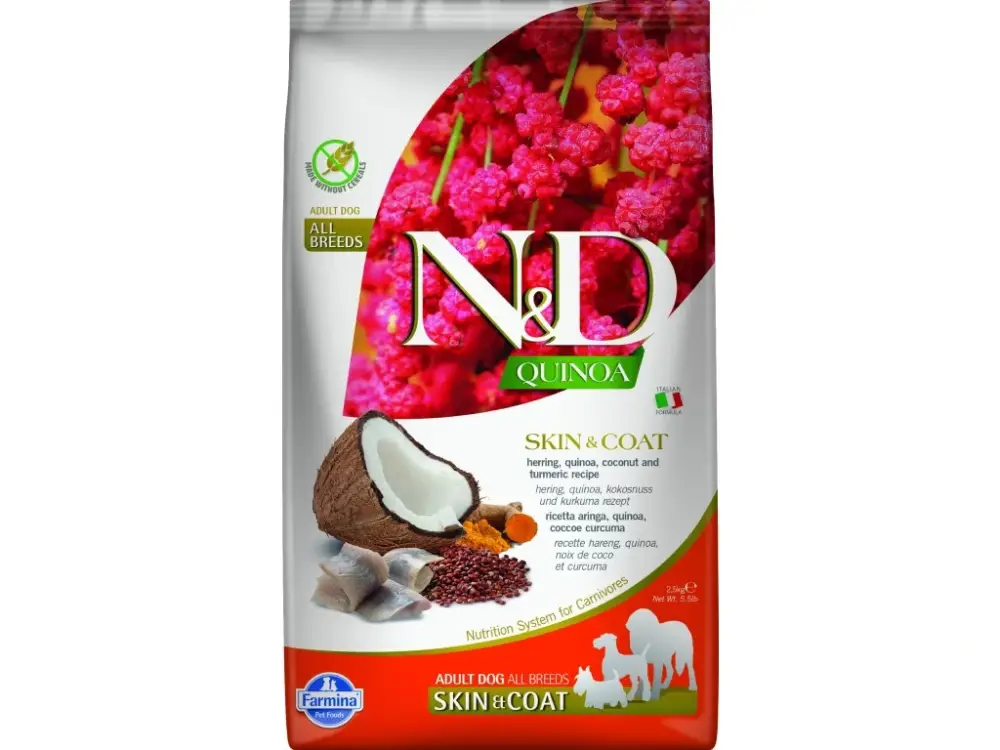 N&D Quinoa DOG Skin & Coat Herring & Coconut 2,5kg Vrácení Zdarma