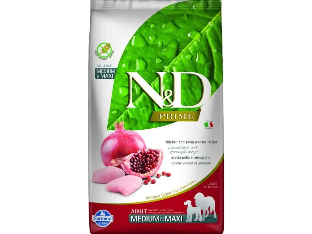 Expresní Doručení N&D PRIME DOG Adult M/L Chicken & Pomegranate 2,5kg