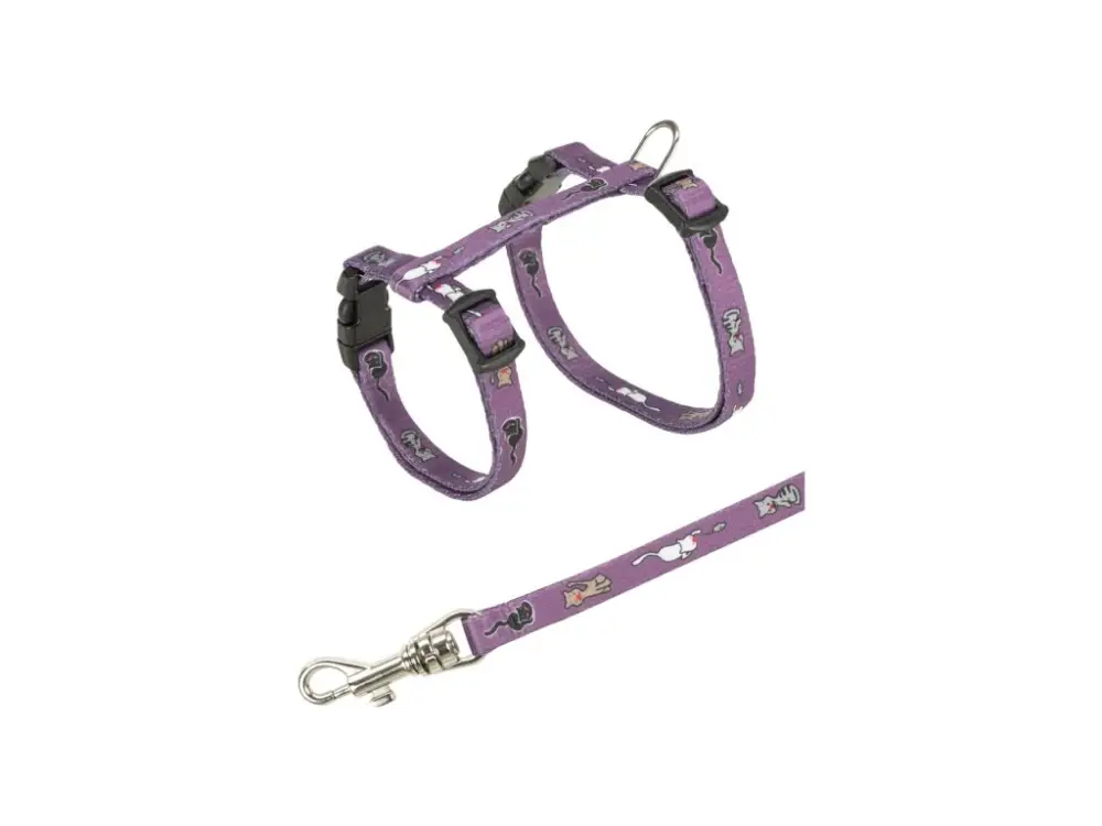 Novinka Nylonový postroj pro koťata - motiv 21-34cm/8mm TRIXIE