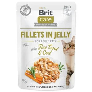 Akční Cena Kapsička BRIT Care Cat Pouch Trout & Cod in Jelly 85g