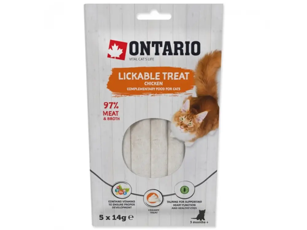 Nejlepší Volba Pochoutka ONTARIO lízací kuřecí 5 x 14g