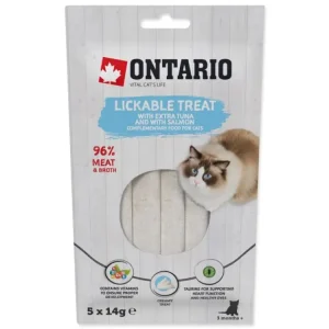 Časově Omezené Pochoutka Ontario lízací extra tuňák a losos 5x14g