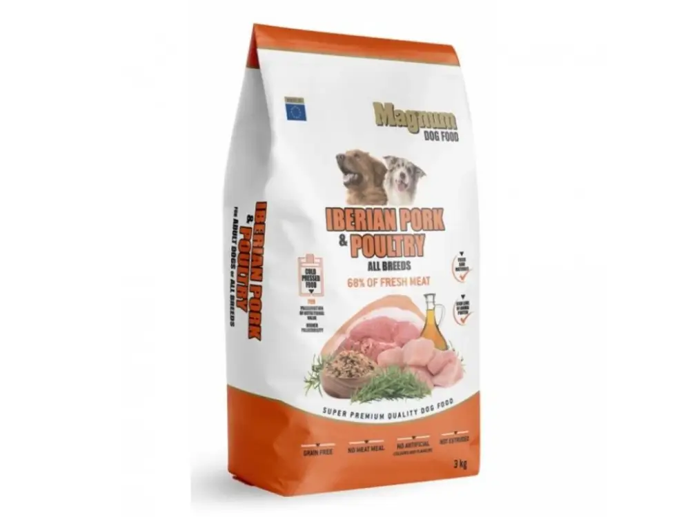 Magnum 3kg Iberian Pork & Poultry All Breed dog Must-Have