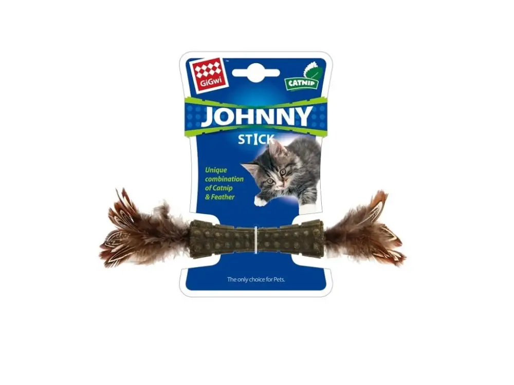 Expresní Doručení GiGwi Johnny Stick Catnip s oboustrannými peříčky