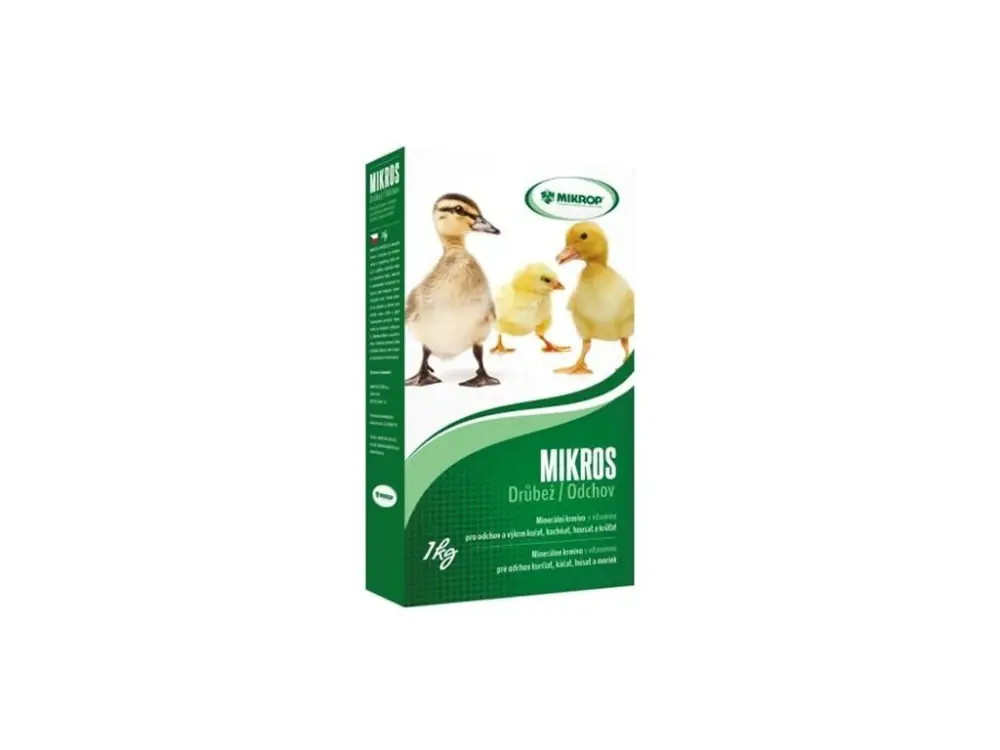 Mikros Drůbež - krmivo s vitamíny a minerály - 1kg Víkendová Akce