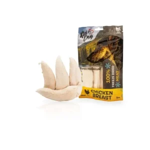 Nakupujte Hned KIDDOG SUPER PREMIUM 100% kuřecí celá prsa sušená mrazem 50 g (3-4 ks)