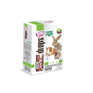 LOLO dropsy ovocné pro hlodavce 75 g EXPIRACE 02/2026 Jen Po Omezenou Doba