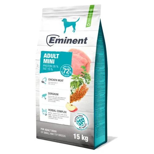 Eminent Adult mini 15 kg, NAVÍC 6+1 ZDARMA Oblíbený