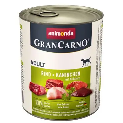 Horká Nabídka GRANCARNO Adult - králík + bylinky 800g