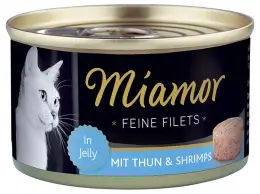 Akční Cena Miamor Cat Filet konzerva tuňák+krevety 100g