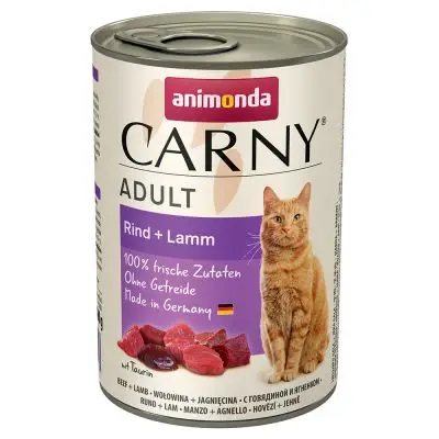Horká Nabídka Konzerva pro kočky Animonda ADULT hovězí/jehněčí 400g