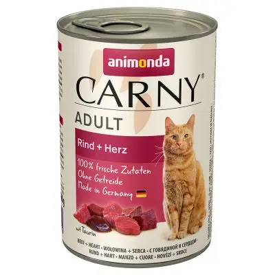 Konzerva pro kočky Animonda ADULT hovězí srdce 400g Odeslání Ihned