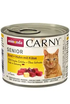 Konzerva pro kočky Animonda ADULT SENIOR kuře/sýr 200g Ověřený