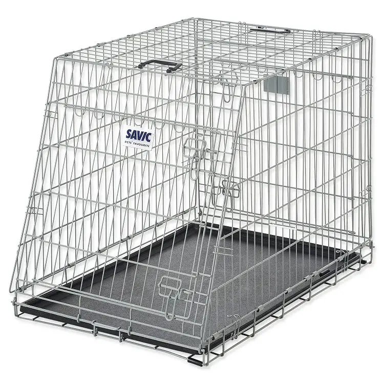 Nejprodávanější Savic Klec do auta Dog Residence mobilní skosená 76x53x61cm