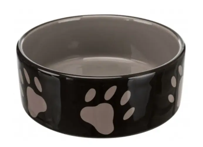 Nízká Cena Miska keramická pes s béž.tlapkami Hnědá 0,8l 16cm