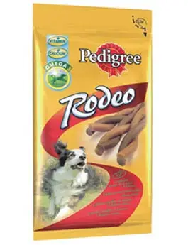 Pedigree Pochoutka Rodeo Duo hovězí a sýr 123g Sleva