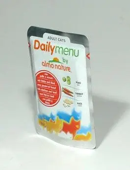 Almo Nature Daily Menu cat kaps. Kuře a hovězí 70g Víkendová Akce