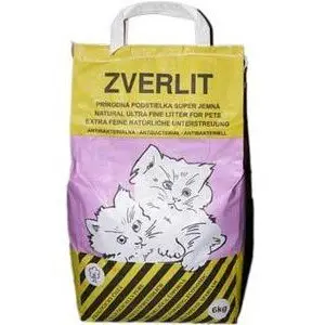 ZVERLIT fialový super jemná s vůní Podestýlka kočka 6kg Novinka