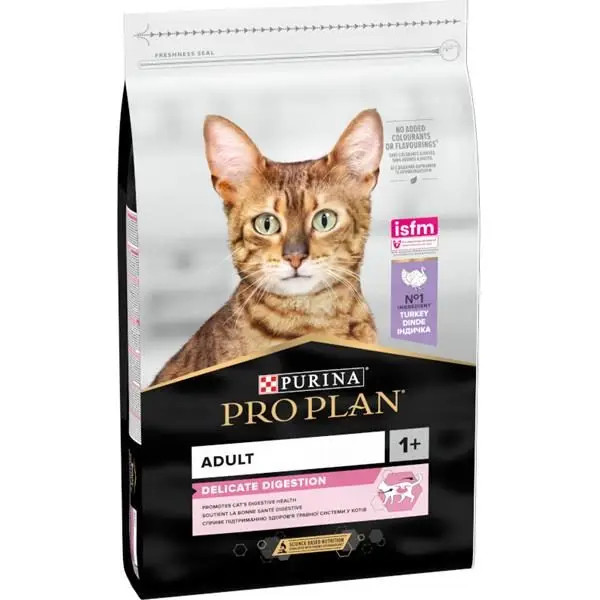 Oblíbený Pro Plan Cat Adult Delicate Digestion Turkey 10kg
