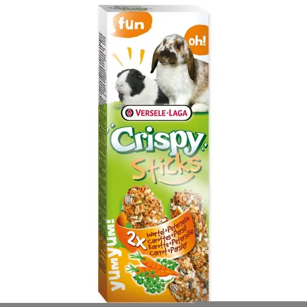 Výprodej Tyčinky Crispy s mrkví a petrželkou pro králíky a morčata 110g