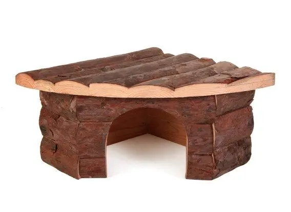 Vysoce Kvalitní Dřevěný dům rohový JESPER pro křečky 21x10x15/15cm
