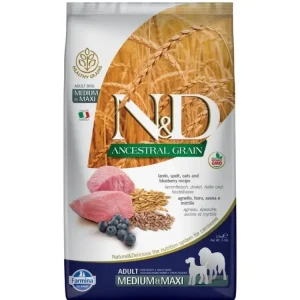 Nakupujte Hned N&D Low Grain Dog Adult M/L Lamb & Blueberry 2,5 kg