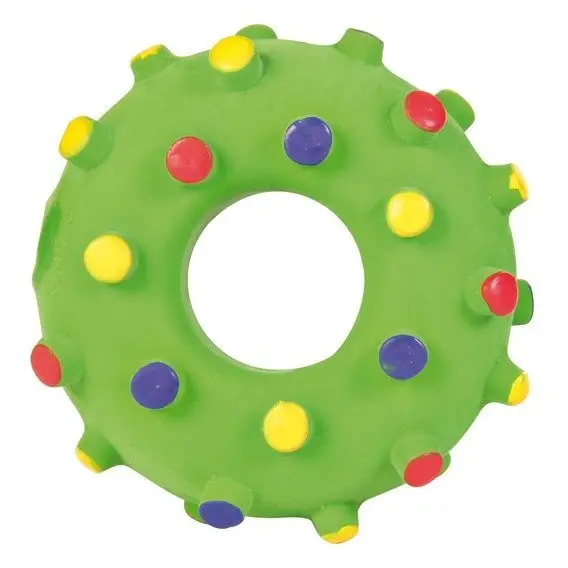 Značkový JUNIOR Mini latexový donut se špuntíky 8 cm