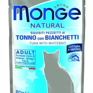 Monge Natural tuňák v želé+sleď 80 g Must-Have