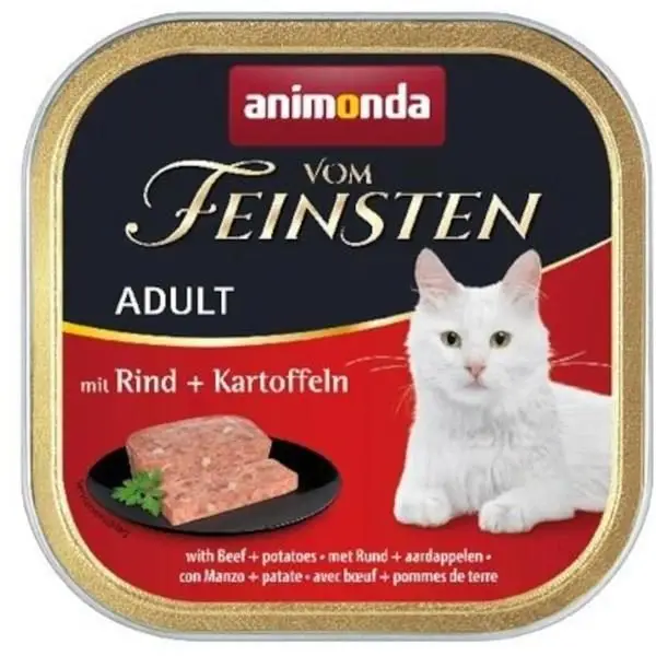 ANIMONDA paštika MENUE - hovězí + brambory pro kočky 100g Přímo Od Výrobce