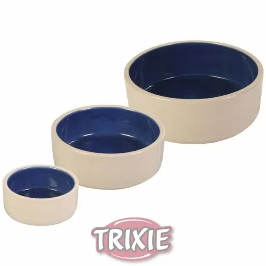 Akční Cena Trixie Keramická miska střední 1l/18cm - bílá/modrá