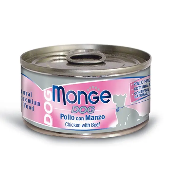 Monge Dog Natural kuře, hovězí 95 g Cenový Hit