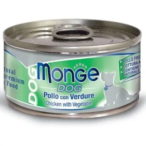 Monge Dog Natural Kuře zelenina 95 g Poslední Šance