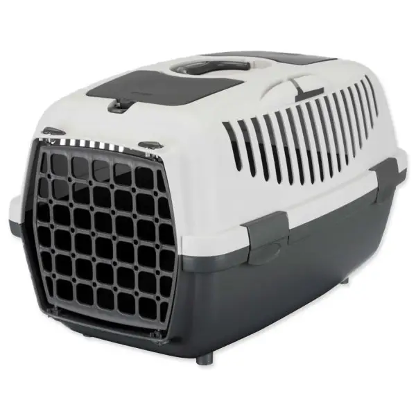 Transportní box CAPRI II, XS-S: 37x34x55cm (max. 8kg)- světle šedá/tmavě šedá Zlevněný
