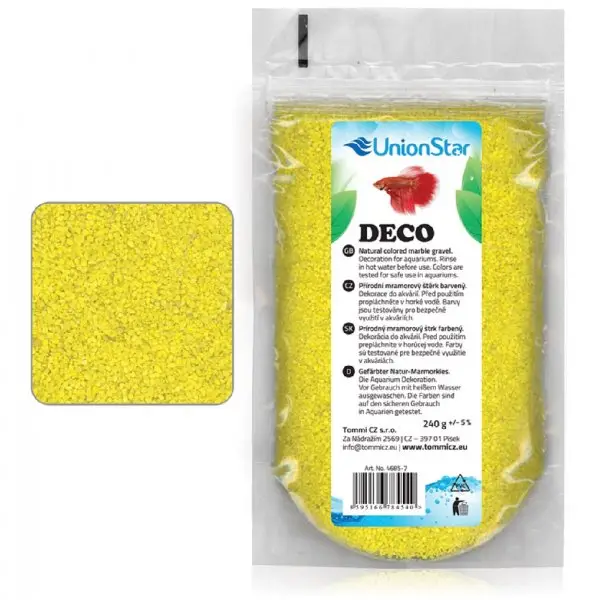 Objednat Nyní Betta akvarijní písek DECO žlutý 1 - 1,5mm, 240g