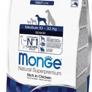 Monge Dog Medium Senior Kuře 3 kg Cenová Bomba