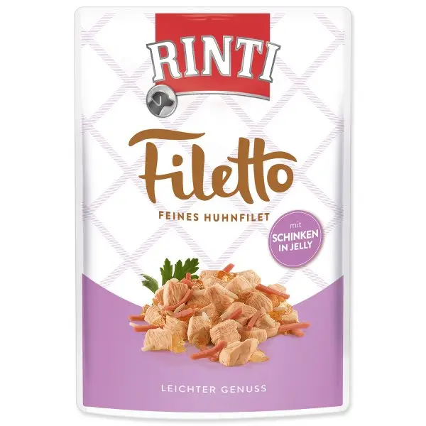 Kapsička RINTI Filetto kuře + šunka v želé 100 g Rychlé Dodání