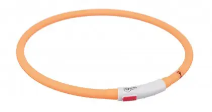 Autentický Flash USB svítící obojek XS-XL 70 cm / 10 mm,- oranžová