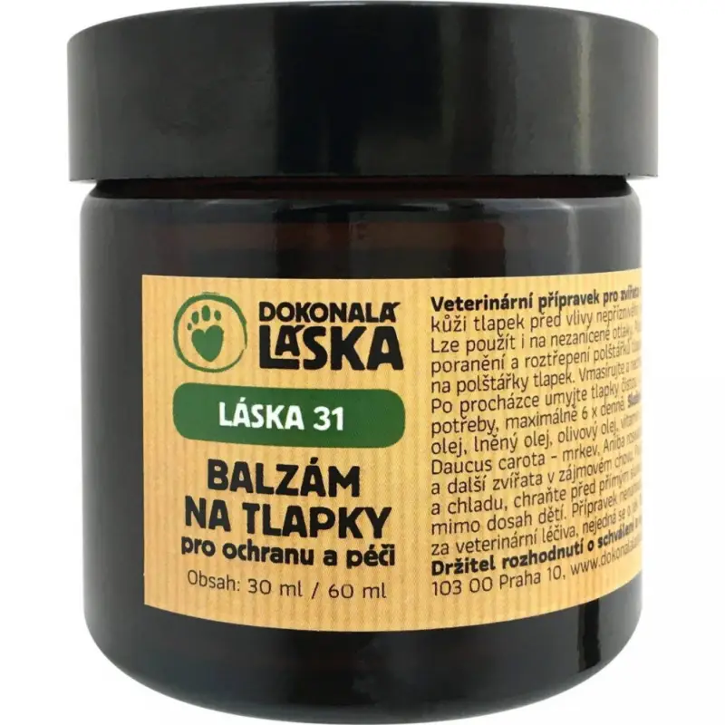 Super Cena LÁSKA 31 Balzám na tlapky pro ochranu a péči 60ml