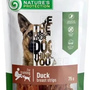 Natures Protection Dog snack kachní proužky 75 g Oblíbený