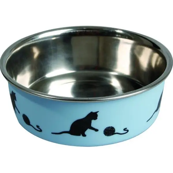 Miska cat nerez Kena modrá 160ml Flamingo modrá Výhodná Nabídka
