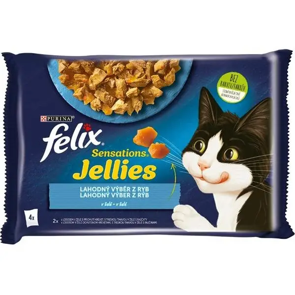 Akční Nabídka Felix cat kaps.-Sens.Multipack losos,treska v želé 4 x 85 g