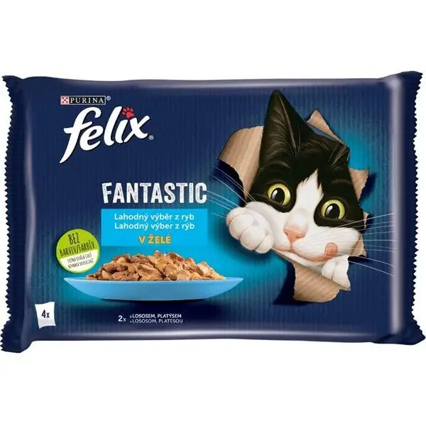 Must-Have Felix cat kaps.-Fant.Multipack mořské hody v želé 4 x 85 g