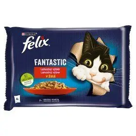 Akční Nabídka Felix Fantastic s králíkem a jehněčím v želé 4 x 85 g
